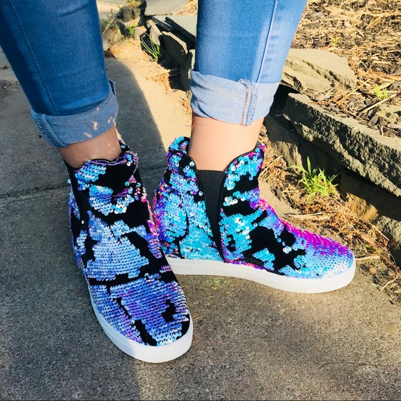🆕SALE Mermaid | Sequin Slip On Sneakers - Picture 6 of 8